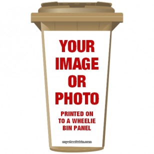 Your Image/ Photo On A Wheelie Bin Sticker Panel